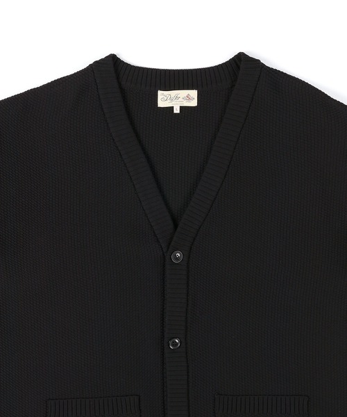 The DUFFER of ST.GEORGE(ザダファーオブセントジョージ)の「WASHABLE WAFFLE KNIT CARDIGAN:自宅で洗える ウォッシャブル ワッフルニット カーディガン(カーディガン/ボレロ・メンズ・ネイビー/アッシュグレー/ブラック・MEDIUM/LARGE/X-LARGE)」の13枚目の写真