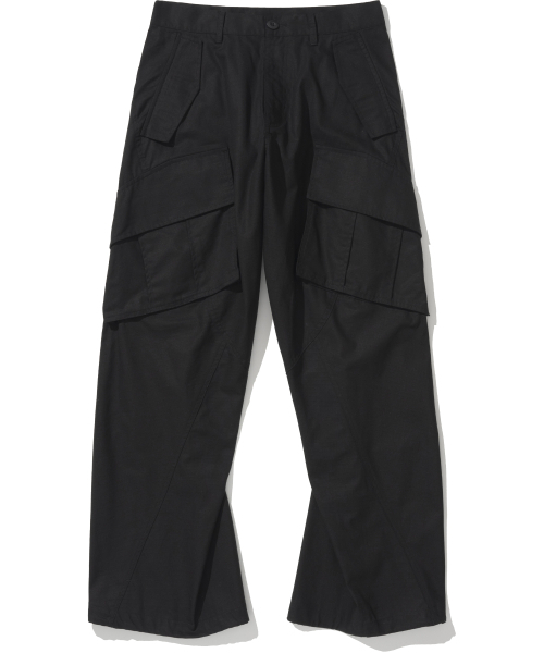 NOT4NERD(ノットフォーナード)の「Ripstop Flare Fit Cargo Pants - Black(その他パンツ・メンズ・その他・MEDIUM/LARGE/X-LARGE)」の2枚目の写真