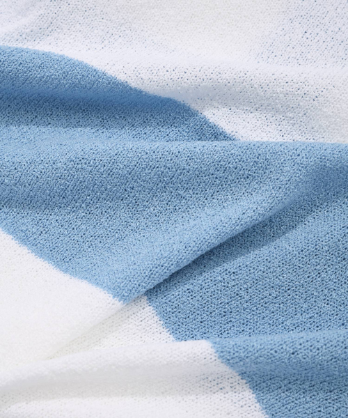 COVERNAT(カバーナット)の「Cロゴラグビーカラー ハーフニット ブルー(ニット/セーター・レディース・その他・X-SMALL/SMALL/MEDIUM/LARGE/X-LARGE/XX-LARGE)」の6枚目の写真