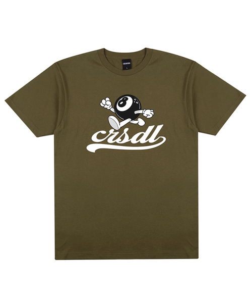 CREAM SODA LAB(クリームソーダラボ)の「8ブラックボールロゴオリーブホワイト半袖Tシャツ(Tシャツ/カットソー・レディース・その他・LARGE/MEDIUM/X-LARGE/XX-LARGE)」の1枚目の写真