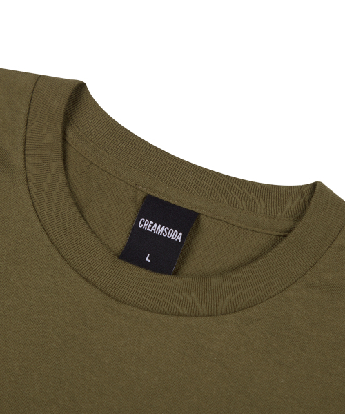 CREAM SODA LAB(クリームソーダラボ)の「8ブラックボールロゴオリーブホワイト半袖Tシャツ(Tシャツ/カットソー・レディース・その他・LARGE/MEDIUM/X-LARGE/XX-LARGE)」の2枚目の写真