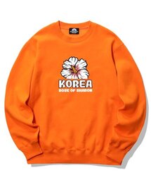 MUGUNGHWA LOGO クルーネック - オレンジ