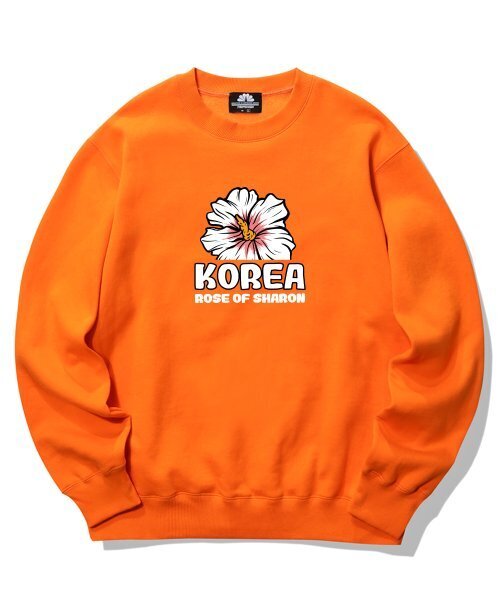TRIPSHION(トリップション)の「MUGUNGHWA LOGO クルーネック - オレンジ(スウェット・メンズ・その他・LARGE/MEDIUM/X-LARGE)」の1枚目の写真
