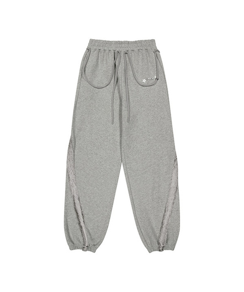 OJOS(オホス)の「Side Fur Trim Sweatpants / Grey(スウェットパンツ・レディース・その他・1/2/3)」の1枚目の写真