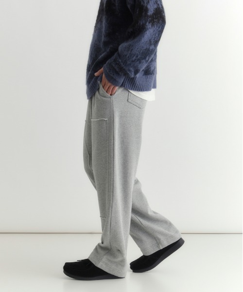 Right-on(ライトオン)の「Other(ソノタ)【メンズ】ダブルニースウェットパンツ(その他パンツ・メンズ・ブラック/グレー・L/XL/M)」の13枚目の写真