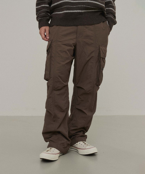 WMC(ダブリューエムシー)の「パラシュートパンツ_ブラウン(その他パンツ・メンズ・ブラウン・X-LARGE/32(L)/30(M))」の1枚目の写真