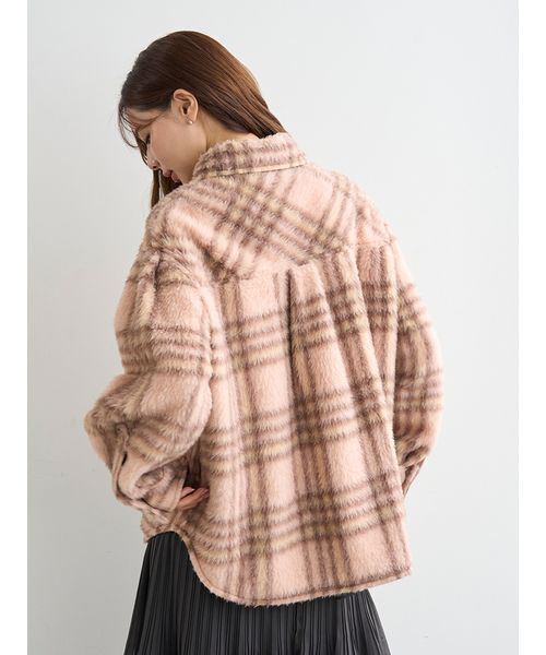 SNIDEL(スナイデル)の「【SNIDEL/Prentiss】チェックCPOジャケット(ミリタリージャケット・レディース・アイボリー・F)」の4枚目の写真