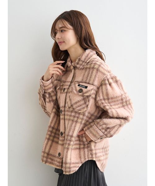 SNIDEL(スナイデル)の「【SNIDEL/Prentiss】チェックCPOジャケット(ミリタリージャケット・レディース・アイボリー・F)」の5枚目の写真