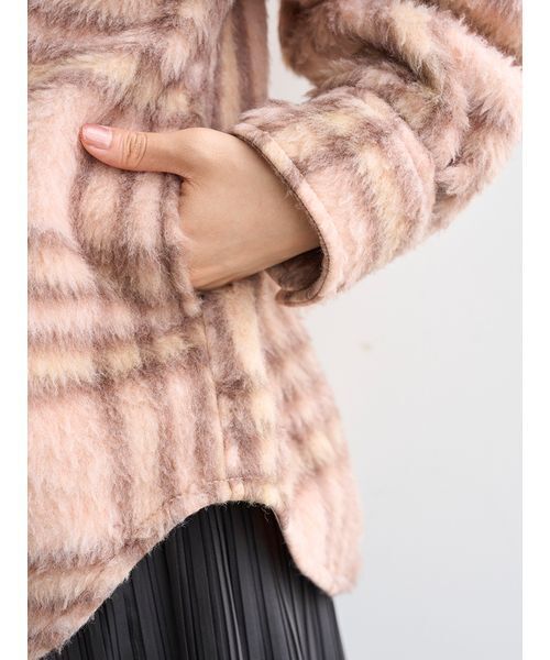 SNIDEL(スナイデル)の「【SNIDEL/Prentiss】チェックCPOジャケット(ミリタリージャケット・レディース・アイボリー・F)」の9枚目の写真