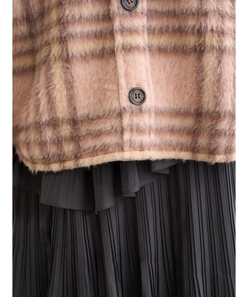 SNIDEL(スナイデル)の「【SNIDEL/Prentiss】チェックCPOジャケット(ミリタリージャケット・レディース・アイボリー・F)」の10枚目の写真