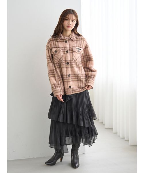 SNIDEL(スナイデル)の「【SNIDEL/Prentiss】チェックCPOジャケット(ミリタリージャケット・レディース・アイボリー・F)」の12枚目の写真