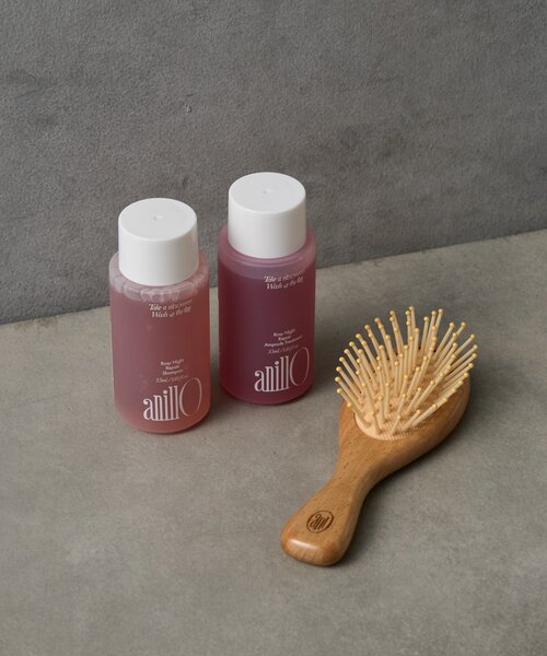 anillo】Rosy Night repair hair&brush set ブラシ付きヘアケアセット