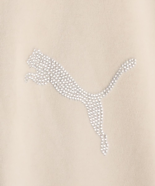 PUMA（プーマ）の「PUMA PUMA X ATMOS VELOUR TRACK JKT / プーマ プーマ x アトモス ベロア トラックジャケット【SP】（その他アウター・レディース・ホワイト・L/M/S）」の3枚目の写真