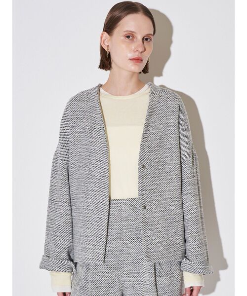 ELENDEEK（エレンディーク）の「ツイードフォルムショートコート