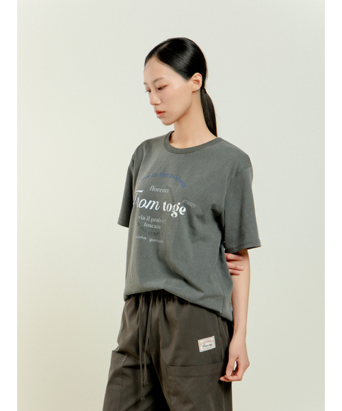 TOGE(トジ)の「トジェグラフィックTシャツ(チャコール)(Tシャツ/カットソー・レディース・その他・FREE)」の4枚目の写真