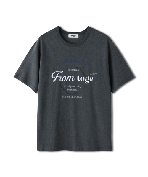 TOGE(トジ)の「トジェグラフィックTシャツ(チャコール)(Tシャツ/カットソー・レディース・その他・FREE)」の6枚目の写真