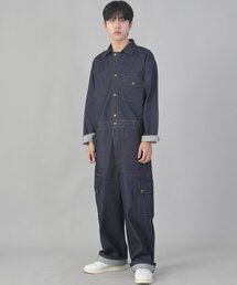 SAINTCREW（セントクルー）の「Classic EX Wide Cargo Jumpsuit CWC-520 Indigo Denim（つなぎ/オールインワン・メンズ）」