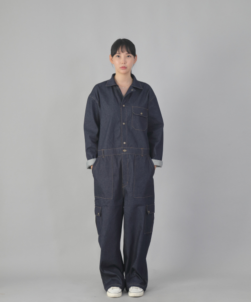 SAINTCREW（セントクルー）の「クラシックEXワイドカーゴジャンプスーツCWC-520インディゴデニム（つなぎ/オールインワン・メンズ・その他・MEDIUM/LARGE/X-LARGE）」の7枚目の写真