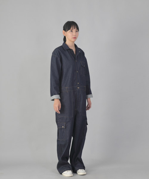SAINTCREW（セントクルー）の「クラシックEXワイドカーゴジャンプスーツCWC-520インディゴデニム（つなぎ/オールインワン・メンズ・その他・MEDIUM/LARGE/X-LARGE）」の9枚目の写真