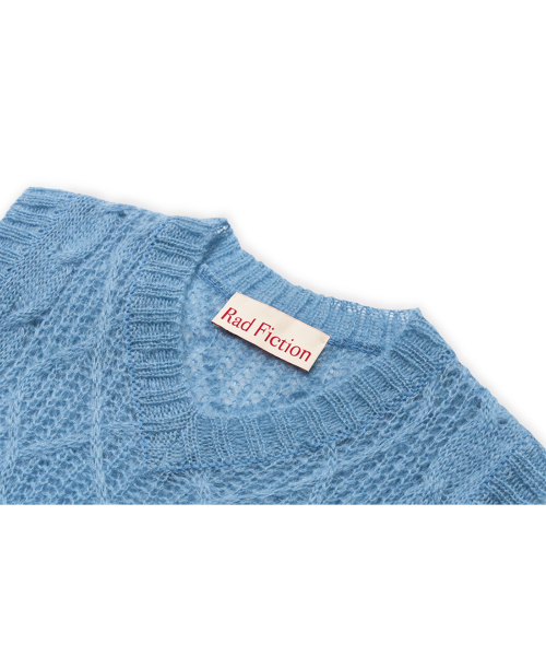 RAD FICTION(ラッドフィックション)の「DOHERTY FISHERMAN CABLE KNIT VEST / PALE BLUE(ベスト・メンズ・その他・ONE)」の3枚目の写真