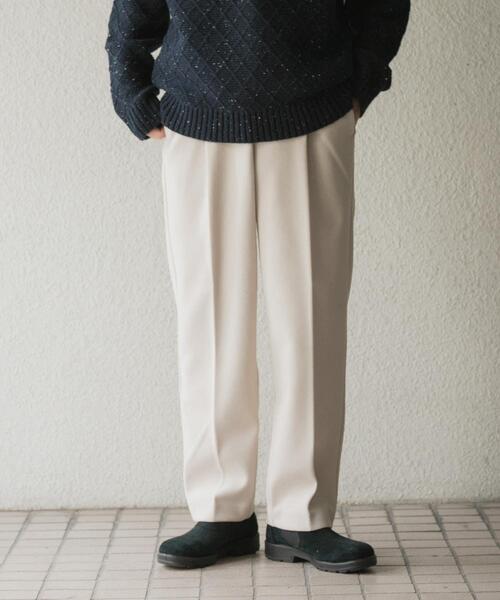 ITEMS URBANRESEARCH(アイテムズ アーバンリサーチ)の「『洗濯可』静電気防止ジャージメルトンスラックス(その他パンツ・メンズ・モカ/ブラック/チャコールグレー/アイボリー・LARGE/MEDIUM)」の6枚目の写真