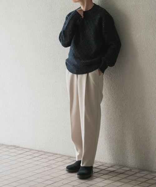 ITEMS URBANRESEARCH(アイテムズ アーバンリサーチ)の「『洗濯可』静電気防止ジャージメルトンスラックス(その他パンツ・メンズ・モカ/ブラック/チャコールグレー/アイボリー・LARGE/MEDIUM)」の10枚目の写真