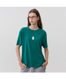 Bardot（バルドー）の「COTTON BASIC ROUND NECK TEE_GREEN（Tシャツ/カットソー）」