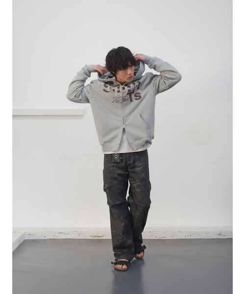 KIJUN MEN（キジュンメンズ）の「Grocery Hoodie Zip-up Melange Grey（パーカー・メンズ・その他・MEDIUM/LARGE/X-LARGE）」の4枚目の写真