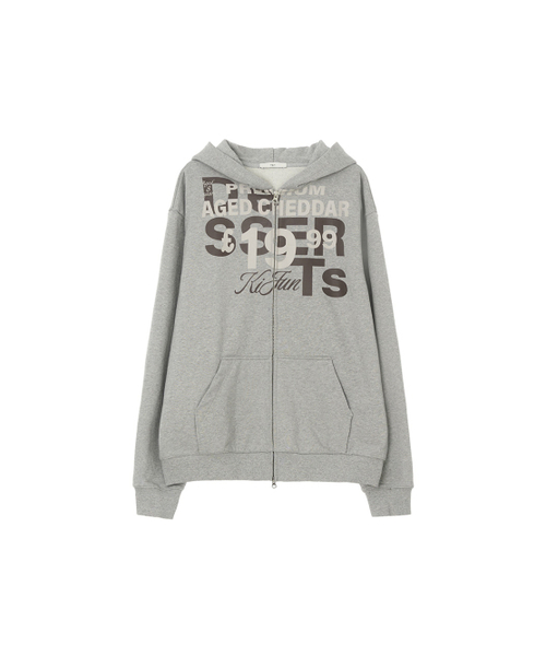 KIJUN MEN（キジュンメンズ）の「Grocery Hoodie Zip-up Melange Grey（パーカー・メンズ・その他・MEDIUM/LARGE/X-LARGE）」の3枚目の写真
