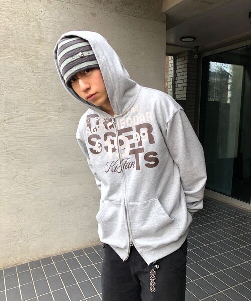 KIJUN MEN（キジュンメンズ）の「Grocery Hoodie Zip-up Melange Grey（パーカー・メンズ・その他・MEDIUM/LARGE/X-LARGE）」の10枚目の写真