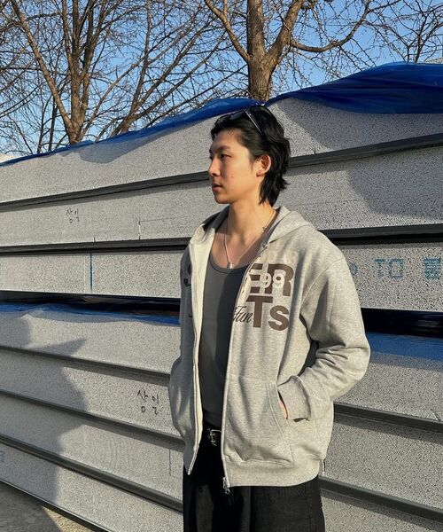 KIJUN MEN（キジュンメンズ）の「Grocery Hoodie Zip-up Melange Grey（パーカー・メンズ・その他・MEDIUM/LARGE/X-LARGE）」の8枚目の写真