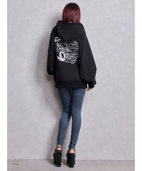 GYDA（ジェイダ）の「ミドルウエストSIDE RIPPEDスキニーデニムパンツ（デニムパンツ・レディース・ブルー/ブラック/ライトブルー/インディゴブルー・SMALL/X-SMALL/MEDIUM）」の16枚目の写真