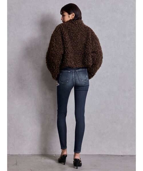 GYDA（ジェイダ）の「ミドルウエストSIDE RIPPEDスキニーデニムパンツ（デニムパンツ・レディース・ブルー/ブラック/ライトブルー/インディゴブルー・SMALL/X-SMALL/MEDIUM）」の19枚目の写真