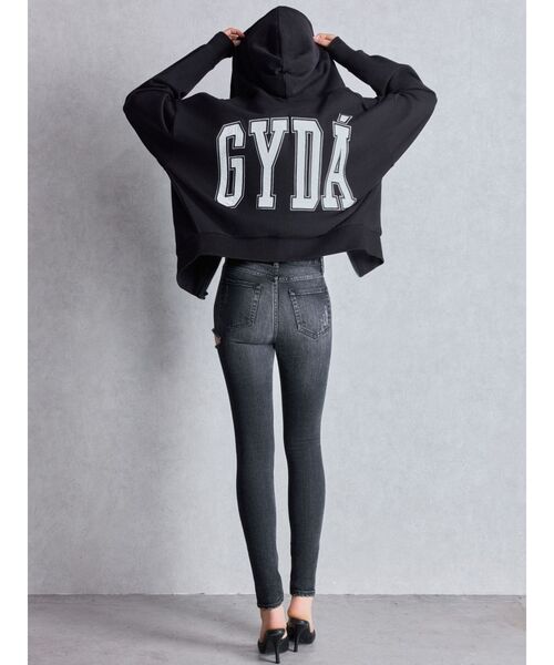 GYDA(ジェイダ)の「ミドルウエストSIDE RIPPEDスキニーデニムパンツ(デニムパンツ・レディース・ブルー/ブラック/ライトブルー/インディゴブルー・SMALL/X-SMALL/MEDIUM)」の21枚目の写真