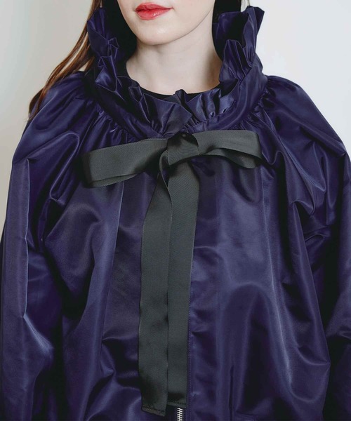 PICCIN（ピッチン）の「ザビエルブルゾン（ブルゾン・レディース・ネイビー/ブラック/オフホワイト・M）」の9枚目の写真