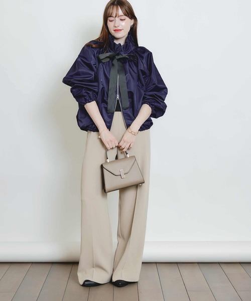 PICCIN（ピッチン）の「ザビエルブルゾン（ブルゾン・レディース・ネイビー/ブラック/オフホワイト・M）」の20枚目の写真