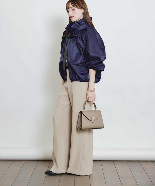 PICCIN（ピッチン）の「ザビエルブルゾン（ブルゾン・レディース・ネイビー/ブラック/オフホワイト・M）」の19枚目の写真