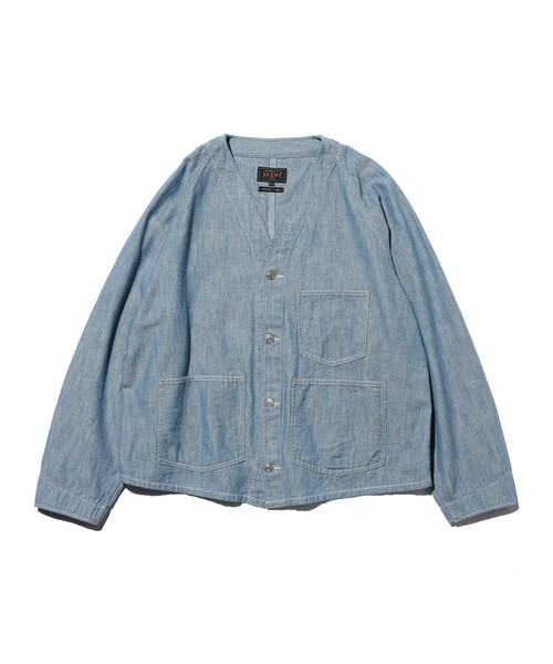 BEAMS PLUS(ビームスプラス)の「Engineer Jacket Indigo Oxford(デニムジャケット・メンズ・インディゴブルー/ブルー・X-LARGE/LARGE/MEDIUM/SMALL)」の2枚目の写真