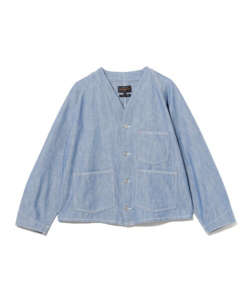 BEAMS PLUS(ビームスプラス)の「Engineer Jacket Indigo Oxford(デニムジャケット・メンズ・インディゴブルー/ブルー・X-LARGE/LARGE/MEDIUM/SMALL)」の8枚目の写真
