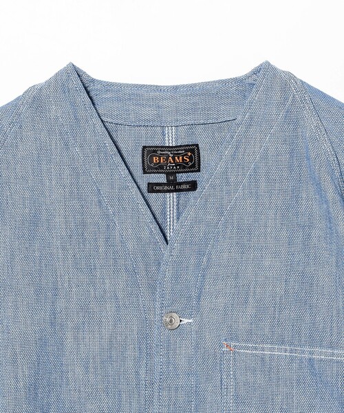 BEAMS PLUS(ビームスプラス)の「Engineer Jacket Indigo Oxford(デニムジャケット・メンズ・インディゴブルー/ブルー・X-LARGE/LARGE/MEDIUM/SMALL)」の9枚目の写真