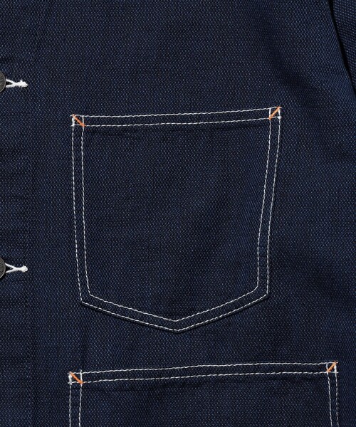 BEAMS PLUS(ビームスプラス)の「Engineer Jacket Indigo Oxford(デニムジャケット・メンズ・インディゴブルー/ブルー・X-LARGE/LARGE/MEDIUM/SMALL)」の17枚目の写真