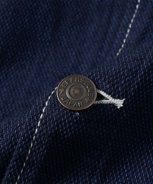 BEAMS PLUS(ビームスプラス)の「Engineer Jacket Indigo Oxford(デニムジャケット・メンズ・インディゴブルー/ブルー・X-LARGE/LARGE/MEDIUM/SMALL)」の21枚目の写真