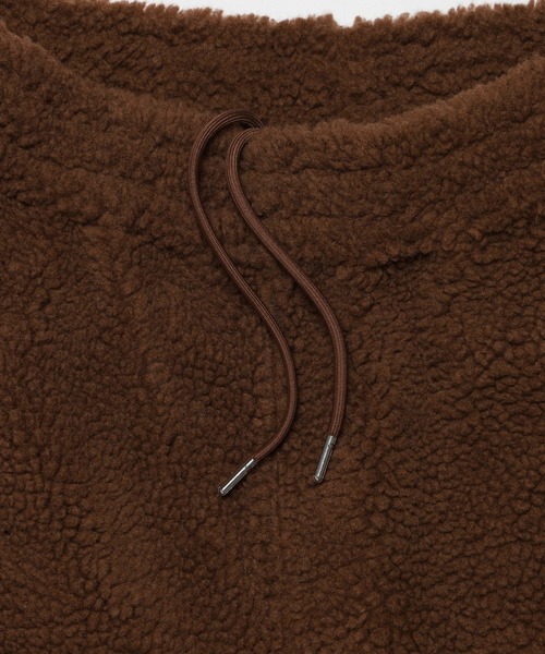 VANQUISH（ヴァンキッシュ）の「VANQUISH / ヴァンキッシュ Sans Serif ロゴ ジップアップ ボアパンツ（その他パンツ・メンズ・ブラウン/グレー・M/L）」の7枚目の写真