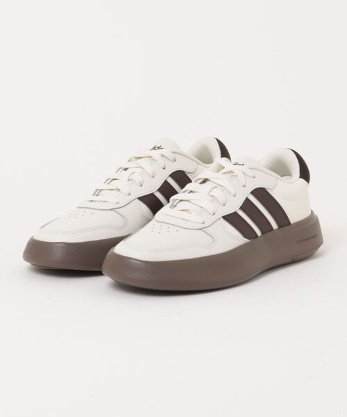 adidas(アディダス)の「ADIDAS アディダス LITECOURT U ライトコート IH4129 OFFW/AURO/GUM5(スニーカー・メンズ・ホワイト・22.5cm/23.0cm/23.5cm/24.0cm/24.5cm/25.0cm/25.5cm/26.0cm/26.5cm/27.0cm/27.5cm/28.0cm/28.5cm/29.0cm/30.0cm)」の1枚目の写真