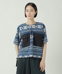 ZUCCa | エスニックプリント / プルオーバー / S(ポロシャツ)