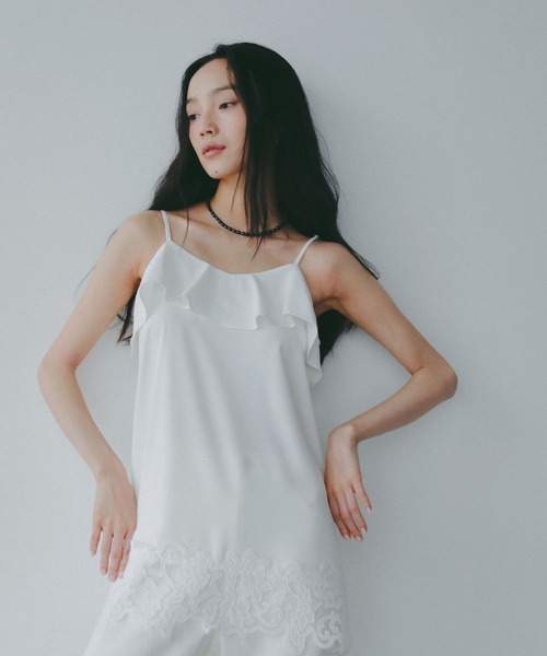 セール】ヘムレースキャミソール（キャミソール）｜A part by