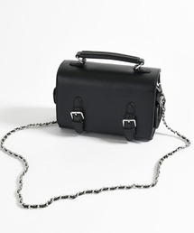 EFFECTION（エフェクション）の「【neos】スクエア ミニトートバッグ フェイクレザー チェーンショルダー 2WAY ユニセックス（ショルダーバッグ）」