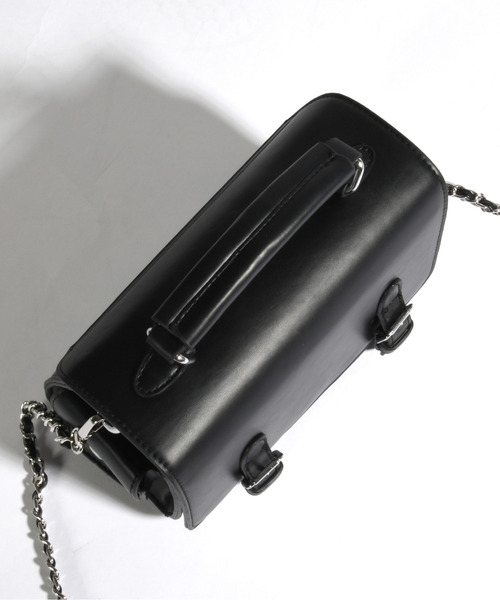 neos（ネオス）の「【neos】スクエア ミニトートバッグ フェイクレザー チェーンショルダー 2WAY ユニセックス（ショルダーバッグ・メンズ・ブラック・FREE）」の22枚目の写真