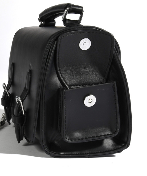 neos（ネオス）の「【neos】スクエア ミニトートバッグ フェイクレザー チェーンショルダー 2WAY ユニセックス（ショルダーバッグ・メンズ・ブラック・FREE）」の17枚目の写真