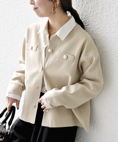 ELBORN　ニットジャケット　カーディガン Shop - Knit - ELBORN